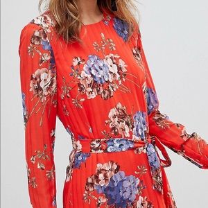 Y.A.S. Stripe Floral Shift Dress